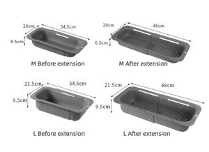 Extensível Cozinha Plastic Sink Colanders & Strainers Basket Para Lavar Legumes e Frutas, Drenar Massas Cozidas e Pratos Secos - Product Image 5