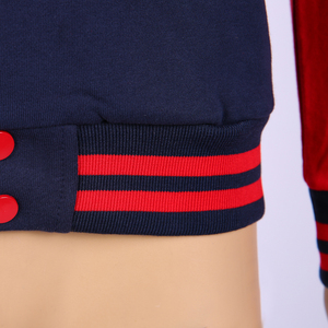 Veste décontractée pour homme en coton surdimensionnée avec logo personnalisé, veste de baseball d'hiver, veste universitaire, manches en cuir pour adolescents - Product Image 6