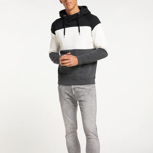 Sudaderas con capucha de invierno de lana de algodón 100% para hombre, ropa de calle personalizable teñida lisa con cordón, moda - Product Image 1