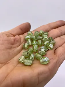 Perles de verre motif Millefiori vert menthe 12mm pour bijoux perles de vishal cristal au chalumeau artisanat couleur mélangée pour créatif - Product Image 3