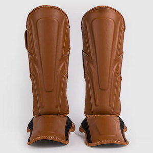 Comfortable Leather Shin <b>Pads</b> Lightweight Design Professional Protection Adjustable Perfect for Football Training <b>Practice</b> - Product Image 1