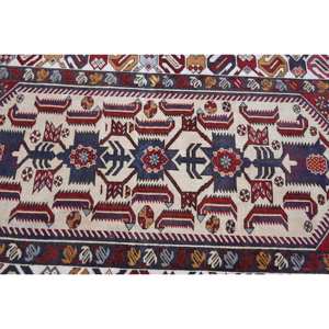 Alfombra ecológica de lana negra y roja Kilim de área grande, 4,3x7,1 pies, tejido plano turco, respaldo de látex, Alfombra de pasillo para habitación - Product Image 5