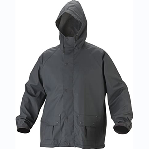 Waterproof Hooded Trench Coat for Men Quick Dry Lightweight Windproof Breathable <b>Fur</b> <b>Trim</b> with Fleece Lining - Product Image 1