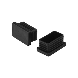 Contera Plástica Rectangular Interior Color Negro 50x30 mm Bolsa 100 Unidades. - Product Image 1