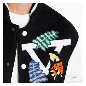 Premium Varsity <b>Jacket</b> Men Wool Leather Sleeve Chenille Patch Custom Design Bulk - Product Image 6