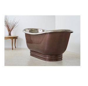 Baignoire en cuivre artisanale de qualité supérieure, rectangulaire et ovale, avec bain à remous, distributeurs directs en Inde, fabricants, fournisseurs - Product Image 1