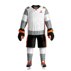 Meilleures ventes Ensembles d'uniformes de hockey sur glace grande taille Conception confortable en polyester pour les joueurs Service OEM disponible - Product Image 3