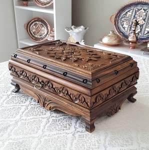 กล่องไม้ไผ่อเนกประสงค์สำหรับตกแต่งของขวัญกล่องเครื่องประดับกล่องเครื่องสำอางสำหรับตกแต่งคริสต์มาส - Product Image 3