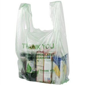 Proveedor de Vietnam Venta al por mayor OXO + PLA Camiseta biodegradable Envasado de alimentos Bolsa de compras para envasado de alimentos - Product Image 5