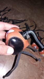 Capuche de fauconnerie portable personnalisée en nylon et cuir Style Steve Tait Capuche hollandaise - Product Image 5