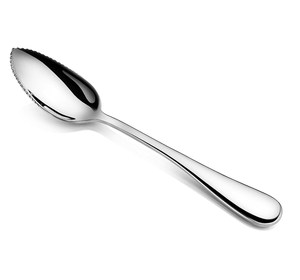Couverts demi-dentelés, ensemble de couverts en acier inoxydable, logo personnalisé, ensemble de cuillères à gratter les fruits en acier inoxydable et à pamplemousse - Product Image 4