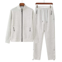 Conjunto Deportivo de Invierno para Hombre, 2 Piezas, con Logotipo Personalizado, de Alta Calidad, Estampado, Talla Grande, Informal, Transpirable, de Secado Rápido, 100% Poliéster