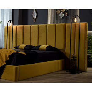 Deluxe Hotel <b>Bed</b> Set with Padded Upholstered Headboard Elegant Mattress Support Durable <b>Frame</b> and Premium Hospitality Furniture - Product Image 4