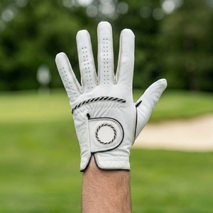 Premium INJAE Cabretta Leather Waterproof Anti-Uv Golf Glove Left Hand Soft Grip Breathable Finger Slits Hook Loop Closure Anti - Product Image 6