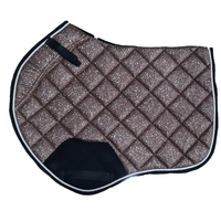 Tapis de selle CST 219 S-box Glitter pour dressage et saut d'obstacles, tapis de selle pour cheval, équipement équestre, logo personnalisé, 100% coton, couleur personnalisée