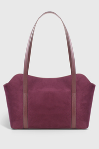 Custom Logo <b>Burgundy</b> Canvas Casual <b>Tote</b> <b>Bag</b> with Zipper Closure Waterproof OEM ODM Women's Shoulder <b>Bag</b> - Product Image 3