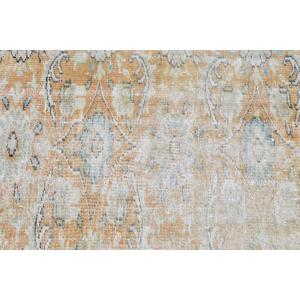 พรมวินเทจขนาด 2.7x8.9 ฟุต พรมลายทางสไตล์ตุรกี พรมลายต้นไม้และพืชสีน้ำตาลส้ม - Product Image 4