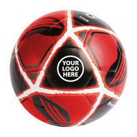 Ballon de football en cuir PU cousu à la machine, taille officielle personnalisée, haute qualité, sur mesure, pour entraînement intérieur/extérieur, thermocollé