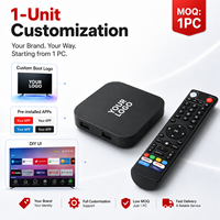 BOXPUT Q8 Boîtier TV S905Y4 Android 14 4GB 32GB 4K WIFI BT5.0 Widevine L1 Télécommande avec logo personnalisé 1 pièce MOQ Compte d'application TV CMS Push Factory