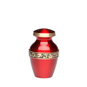 Urna de cremación de latón Elegance de color rojo con colores y tamaños personalizados para el hogar a precios de mayorista - Product Image 2