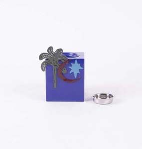 Quemador de incienso Bakhoor de Metal de 550 gramos de diseño moderno y Mubakhara para uso religioso durante el Ramadán Nuevo diseño de 9,5x9x13 Cm - Product Image 1