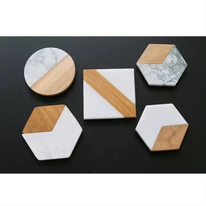 Posavasos Clásico de Resina de Madera Natural, 5 mm de Grosor, 2 Piezas, Ecológico, Elegante, Decoración para el Hogar y la Mesa - Product Image 2