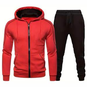 ชุดวอร์มสำหรับผู้ชายชุดวอร์มแบบมีซิปมีฮู้ดสำหรับวิ่งจ๊อกกิ้งผ้าฟลีซเทคโนโลยีโพลีเอสเตอร์ออกแบบได้ตามต้องการ - Product Image 1