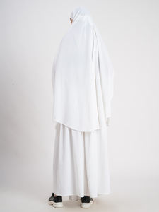 Ropa musulmana tradicional Abaya blanca de poliéster Premium para mujer con mangas completas de estilo étnico para el verano invierno India - Product Image 5