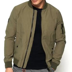 Blouson d'aviateur coupe ajustée et élégant pour hommes avec logo personnalisé 2024 Vêtements d'extérieur en coton de haute qualité Longue épaisseur fine OEM Nouvel état - Product Image 1