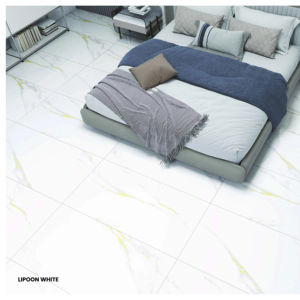 Dalles en porcelaine élégantes 600x1200, surface en marbre poli, adaptées aux halls d'hôtel et aux sols de luxe - Product Image 1