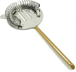 Luxury Metal Silver & Gold <b>Bar</b> <b>Tool</b> Set for an Awesome Drink Mixing Experience - Product Image 3