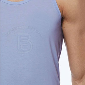 Camiseta sin mangas de algodón de alta calidad de verano OEM para hombre, camiseta sin mangas para gimnasio para hombre, camiseta sin mangas de talla grande para hombre - Product Image 6