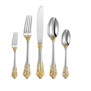 Nuevo Juego de Cubiertos de Acero Inoxidable con Acabado Dorado para Decoración de Mesa de Comedor - Product Image 4