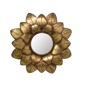 Fancy <b>Decorative</b> High Quality Flower <b>Leaf</b> Design Best Selling Large <b>Wall</b> Mirror for Rooms Top Quality - Product Image 2