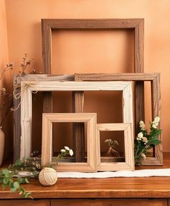 Marcos de pintura de madera antiguos grandes personalizados clásicos marco de fotos de madera tallado dorado barroco cuadro de lienzo adornado - Product Image 4