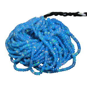 ลูกปัดโอปอลเอธิโอเปียนลูกปัดหินลาเวนเดอร์สีฟ้าธรรมชาติสำหรับทำเครื่องประดับ - Product Image 2