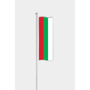 Drapeau vertical personnalisé de la Bulgarie 3x5 pieds pour l'extérieur, impression numérique sur aluminium, nylon, polyester, soie pour l'automobile et l'assurance - Product Image 1