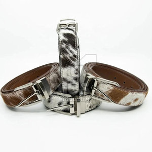 Ceinture en cuir de vache décontractée pour hommes - Douce, confortable, durable, écologique, boucle en acier - Product Image 3