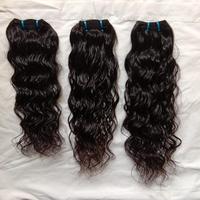 Ekstensi Rambut Manusia India Virgin Tebal Premium 100% Rambut Asli Jahitan Mesin Ganda Lembut Halus Bebas Kusut Panjang
