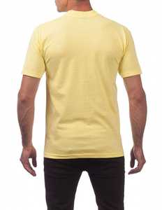 Vêtements pour hommes T-shirt à col en V couleur unie manches courtes unisexe coton lourd uni T-shirts pour hommes à prix de gros - Product Image 2