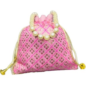 Elégant sacs Gotta Patti & Zari Potli parfaits cadeaux de mariage et d'anniversaire et sac de travail brodé Potli Pouch pour femme - Product Image 3