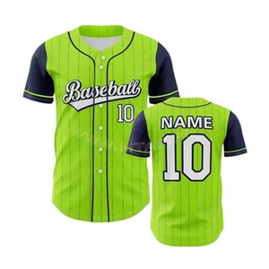 Maillots de baseball pour hommes en spandex/coton avec logo personnalisé, chemise d'arbitre, uniforme de softball, cousu, respirant, unisexe - Product Image 2