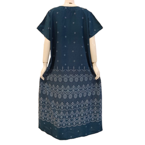 Casual Women Mom's <b>Dress</b> Jumbo Size with button and short sleeve by Chrysanta - Product Image 4