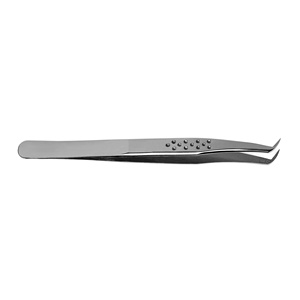 Ensemble de pinces à cils de volume russe de qualité supérieure en acier inoxydable argenté avec poignée pointillée conçue pour l'extension des cils - Product Image 5