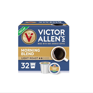 Café Descafeinado Victor Allen's Morning Blend, Tueste Ligero, 32 Unidades, Cápsulas de Café Individuales - Product Image 1