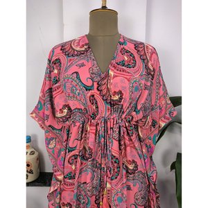 Ultimate Luxury Romantic Gift for Her New Silk Blend <b>Kaftan</b> Soft Light Flowy Gown for <b>Beach</b> Night Modest Evening Dress - Product Image 4