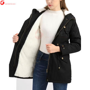 Parkas y Abrigos de Invierno con Capucha para Mujer, Casuales, Largos, 100% Poliéster, Abrigo - Product Image 1