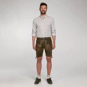 Auténticos Premium 100% cuero Lederhosen Bavarian Shorts Elegant Trachten Wears High Street Style Precio al por mayor - Product Image 2