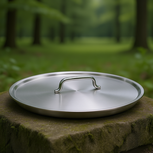Stainless Steel <b>Pot</b> <b>Lid</b> 40 Cm Satin Chrome 9200 Series Dishwasher Safe - Product Image 3