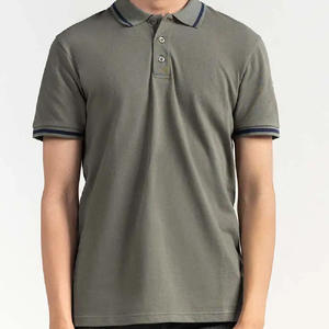 ผ้าใบผ้าฝ้าย100% เนื้อแข็งระบายอากาศได้ดีสำหรับผู้ชายออกแบบได้ตามต้องการสำหรับเสื้อยืดแบรนด์ของคุณเอง - Product Image 1